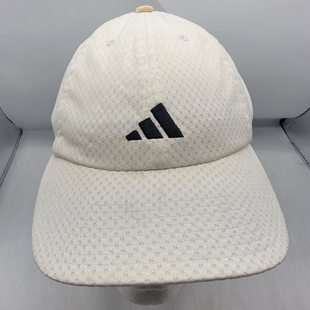 Adidas Unisex White Mesh Baseball Hat Cap Casual Outdoors Lightweight